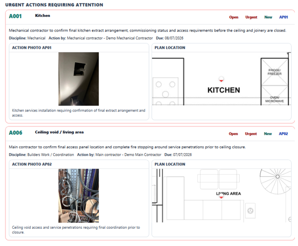 WalkRound professional PDF report preview